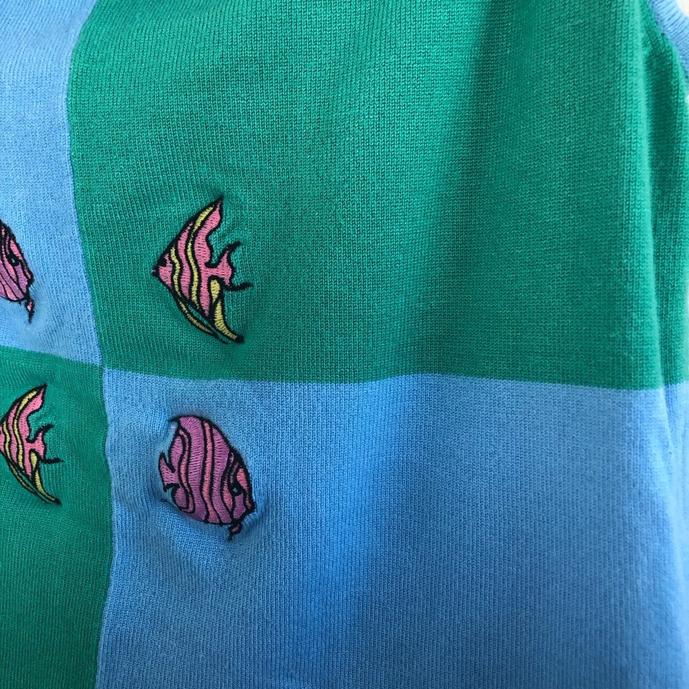Whimsy Colorful Embroidered Tank. - Picture 3 of 3